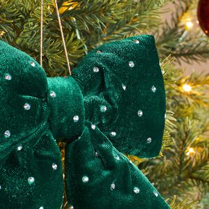 Бант на елку Bomont - Crystal Elegant 17*15 см изумрудный Edelman фото 2