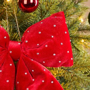 Бант на елку Bomont - Crystal Elegant 23*20 см алый Edelman фото 2