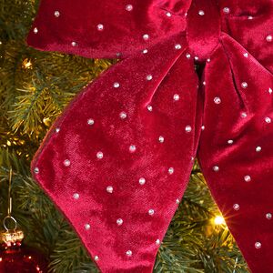 Бант на елку Bomont - Crystal Elegant 23*20 см бордовый Edelman фото 3