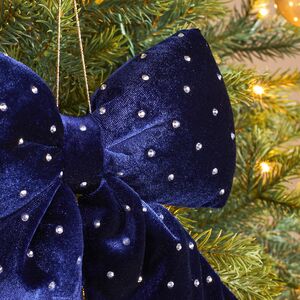 Бант на елку Bomont - Crystal Elegant 23*20 см синий Edelman фото 2