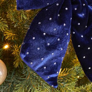 Бант на елку Bomont - Crystal Elegant 23*20 см синий Edelman фото 3