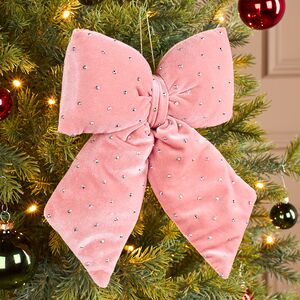 Бант на елку Bomont - Crystal Elegant 23*20 см пудровый Edelman фото 1