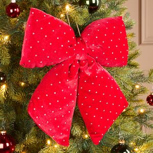 Бант на елку Bomont - Crystal Elegant 34*30 см алый Edelman фото 1