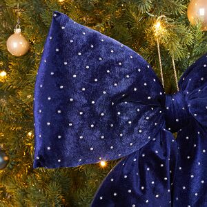 Бант на елку Bomont - Crystal Elegant 50*39 см синий Edelman фото 2