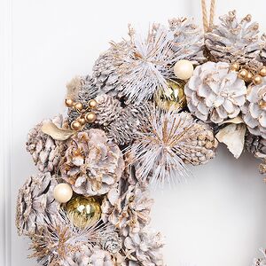 Новогодний венок White Fantasy 34 см Edelman (Эдельман) фото 2