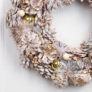 Новогодний венок White Fantasy 34 см Edelman (Эдельман) фото 4
