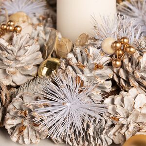 Венок-подсвечник White Fantasy 34 см Edelman фото 3