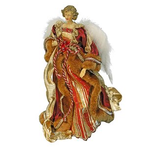 Ангел в бордово-золотом платье, 37 см Holiday Classics фото 1