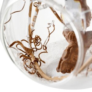 Стеклянный шар с композицией Птичье Царство - Зяблик 9 см, подвеска Kaemingk фото 4