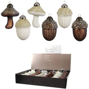 Набор винтажных елочных игрушек Лесное Царство, 24 шт, стекло Kaemingk фото 2