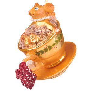 Елочная игрушка Сладкая Жизнь Мышки Чейзи 11 см, , подвеска, стекло Winter Deco фото 7