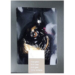 Елочная игрушка Собачка - Спаниель Черный 9 см, стекло, подвеска Kaemingk фото 2