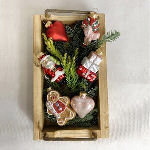 Набор стеклянных елочных игрушек Christmas Mood: Romantic 5-8 см, 16 шт Kaemingk фото 3
