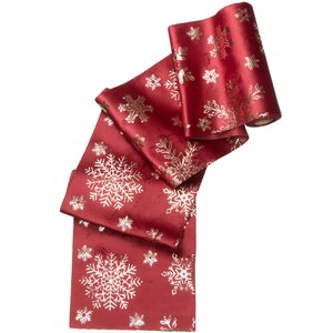 Декоративная лента Vellure Rosso: Снежинки 270*15 см Due Esse Christmas фото 1