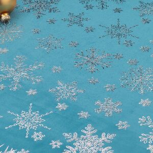 Новогодняя дорожка Via Celeste - Снежинки 270*48 см Due Esse Christmas (Ду Эссе Кристмас) фото 2