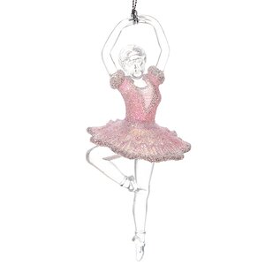 Елочная игрушка Балерина в нежно-розовом 15 см, подвеска Царь Елка фото 4