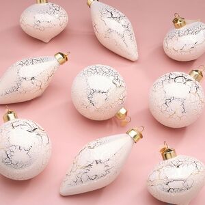 Набор стеклянных игрушек Ceres Framme 8-12 см, 9 шт Christmas Deluxe фото 1