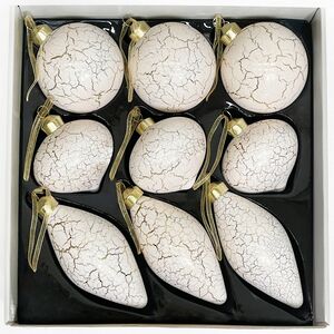 Набор стеклянных игрушек Ceres Framme 8-12 см, 9 шт Christmas Deluxe фото 7