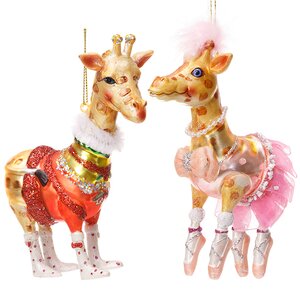 Елочная игрушка Гламурный Жираф 15 см, подвеска Holiday Classics фото 1