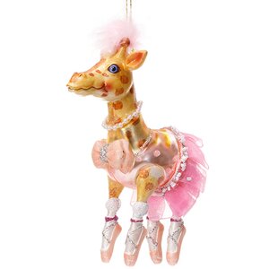 Елочная игрушка Гламурный Жираф 15 см, подвеска Holiday Classics фото 4