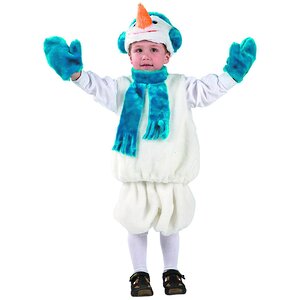 Карнавальный костюм Снеговик, рост 110 см Батик фото 1