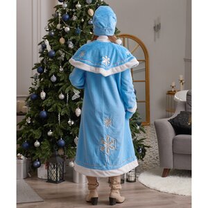 Взрослый новогодний костюм Снегурочка Люкс, 44-50 размер Бока С фото 3