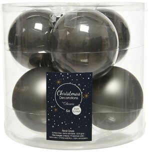 Набор стеклянных шаров 8 см туманный альбион mix, 6 шт Winter Deco фото 2