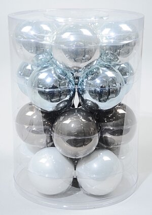 Коллекция стеклянных шаров Winter Decoration 6 см, 20 шт Kaemingk фото 1