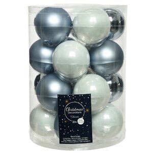 Коллекция стеклянных шаров Арктические Сны 6 см, 20 шт Winter Deco фото 2