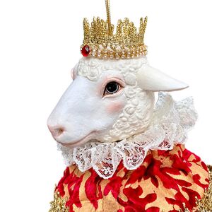 Елочная игрушка Овечка Фрэнсис - Праздничная Феерия 45 см Christmas Deluxe (Кристмас Делюкс) фото 2