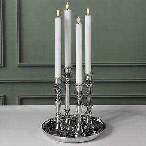 Набор подсвечников-канделябров Бланше на подносе 23 см, 4 шт Boltze фото 3