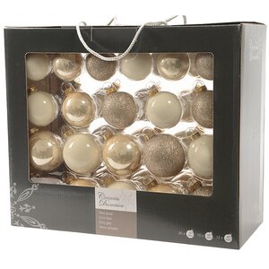 Набор стеклянных шаров Перламутровая Дымка mix 42 шт Kaemingk (Кейминг) фото 1