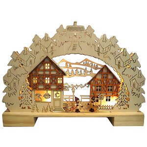 Светильник-горка Вечерний дворик 44*30 см, 10 LED ламп, батарейка Star Trading (Svetlitsa) фото 3