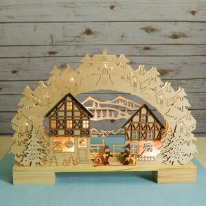 Светильник-горка Вечерний дворик 44*30 см, 10 LED ламп, батарейка Star Trading (Svetlitsa) фото 2