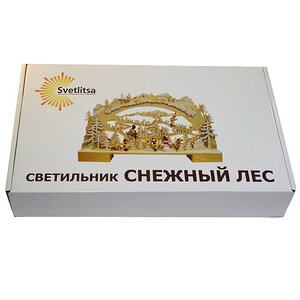 Светильник-горка Снежный Лес 42*26 см, 10 LED ламп, батарейка Star Trading (Svetlitsa) фото 3