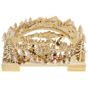 Светильник-горка Снежный Лес 42*26 см, 10 LED ламп, батарейка Star Trading (Svetlitsa) фото 4