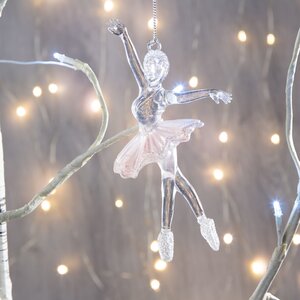 Елочная игрушка Балерина Катарина 15 см в белом, подвеска Forest Market фото 2