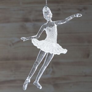 Елочная игрушка Балерина в Белом Платье 13 см, подвеска Forest Market фото 1