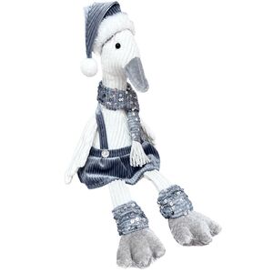 Декоративная фигура с длинными ногами Гусыня Оливия 62 см Christmas Deluxe (Кристмас Делюкс) фото 1