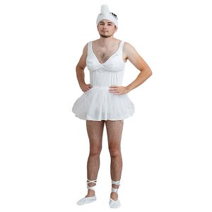 Взрослый карнавальный костюм Умирающий лебедь, 52-54 размер