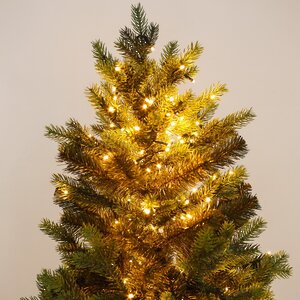 Искусственная елка с лампочками Грацио Премиум 120 см, теплые белые LED, ЛИТАЯ + ПВХ GREEN TREES фото 2