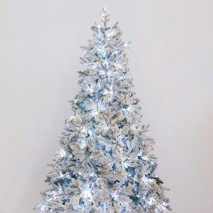 Искусственная елка с лампочками Барокко Премиум заснеженная 180 см, 730 холодных белых LED, ЛИТАЯ + ПВХ GREEN TREES фото 5