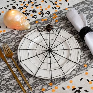 Декоративное украшение Паук Джером в паутине 25 см Winter Deco фото 3