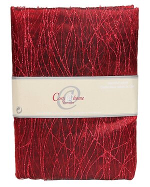 Ткань для декорирования 150*300 см темно-красная, органза Billiet фото 1