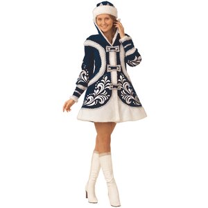 Карнавальный костюм для взрослых Снегурочка Купеческая, 44-48 размер Батик фото 1