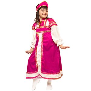 Карнавальный костюм Аленушка, розовый, рост 122-134 см