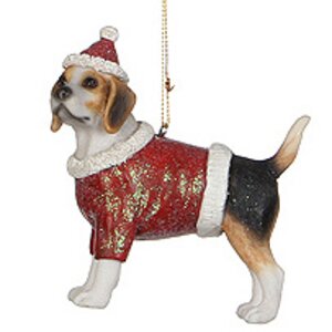 Елочная игрушка Собаки на Рождество - Бигль 9 см, подвеска Edelman фото 1