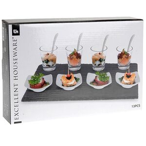 Набор для сервировки закусок с подносом Marseille 31*21 см, 13 предметов Koopman фото 5