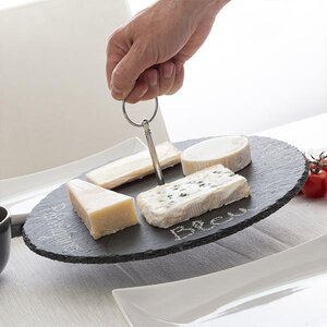 Тарелка для сыра с приборами 30 см, сланец Koopman фото 2