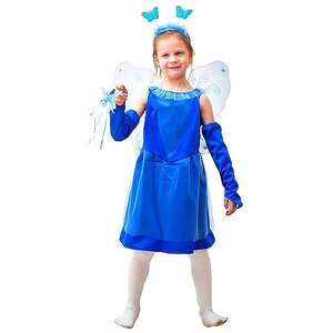 Карнавальный костюм Сказочная фея в синем, рост 122-134 см